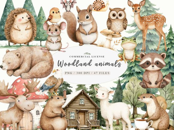 Download Sweet Boho Woodland Creatures Animals - Premium Resources