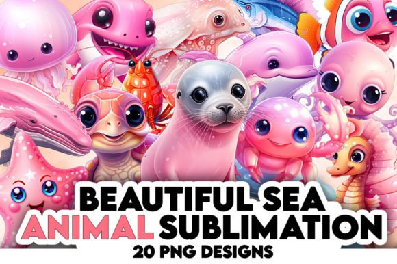 Download Beautiful Cute Sea Animal Clipart - Animal Collection