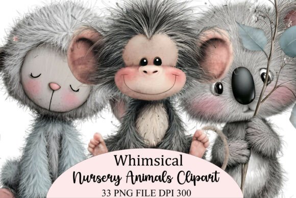 Download Watercolor Nursery Animals Clipart - Watercolor Collection
