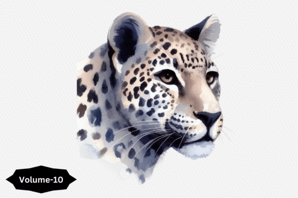 Download Endangered Watercolor Snow Leopard - Watercolor Collection