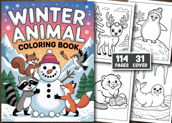 Download Winter Animal Coloring Book Pages - Animal Collection