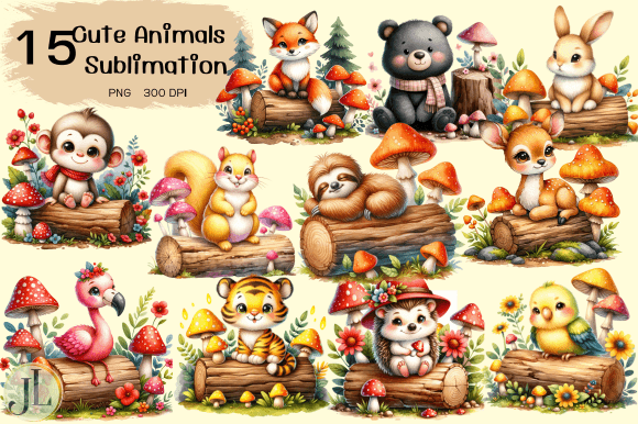 Download Cute Animals Sublimation - Animal Collection